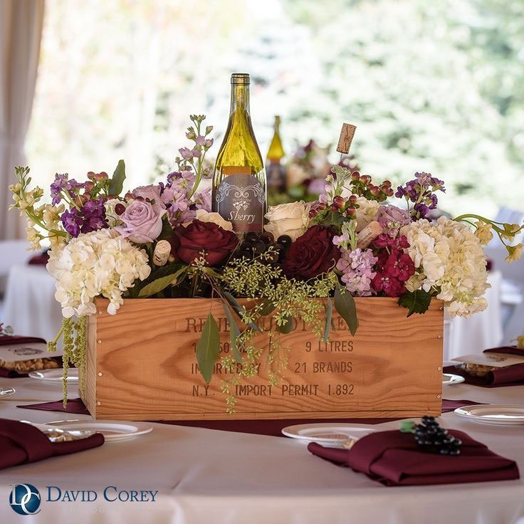 decor table centre de table theme vignoble